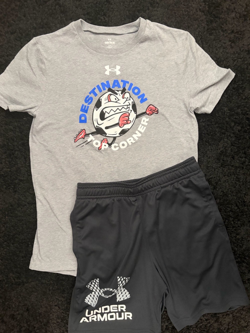 NWOT Under Armour soccer tee YM